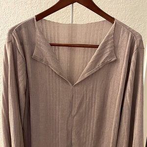 V-neck Bishop Sleeve Top